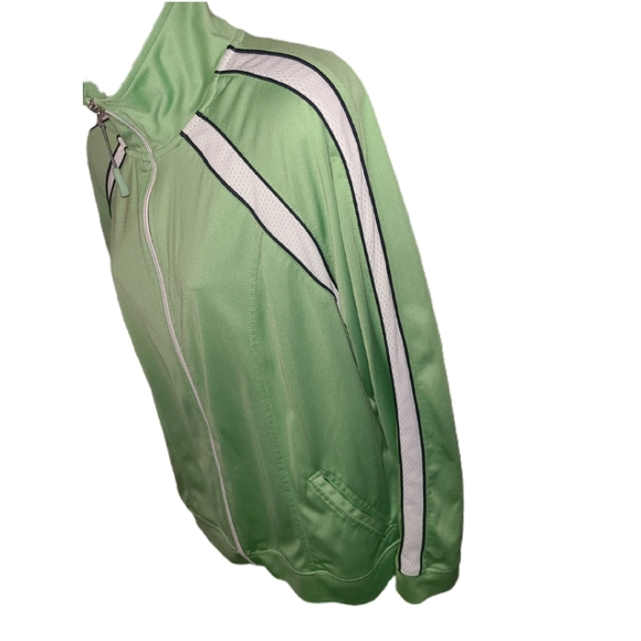 OLEG CASSINI SPORT GREEN DESIGNER TRACK JACKET - Picture 4 of 5